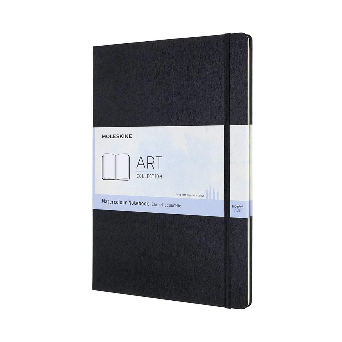 Quaderno Moleskine Art Acquerello - A4 - copertina rigida - nero