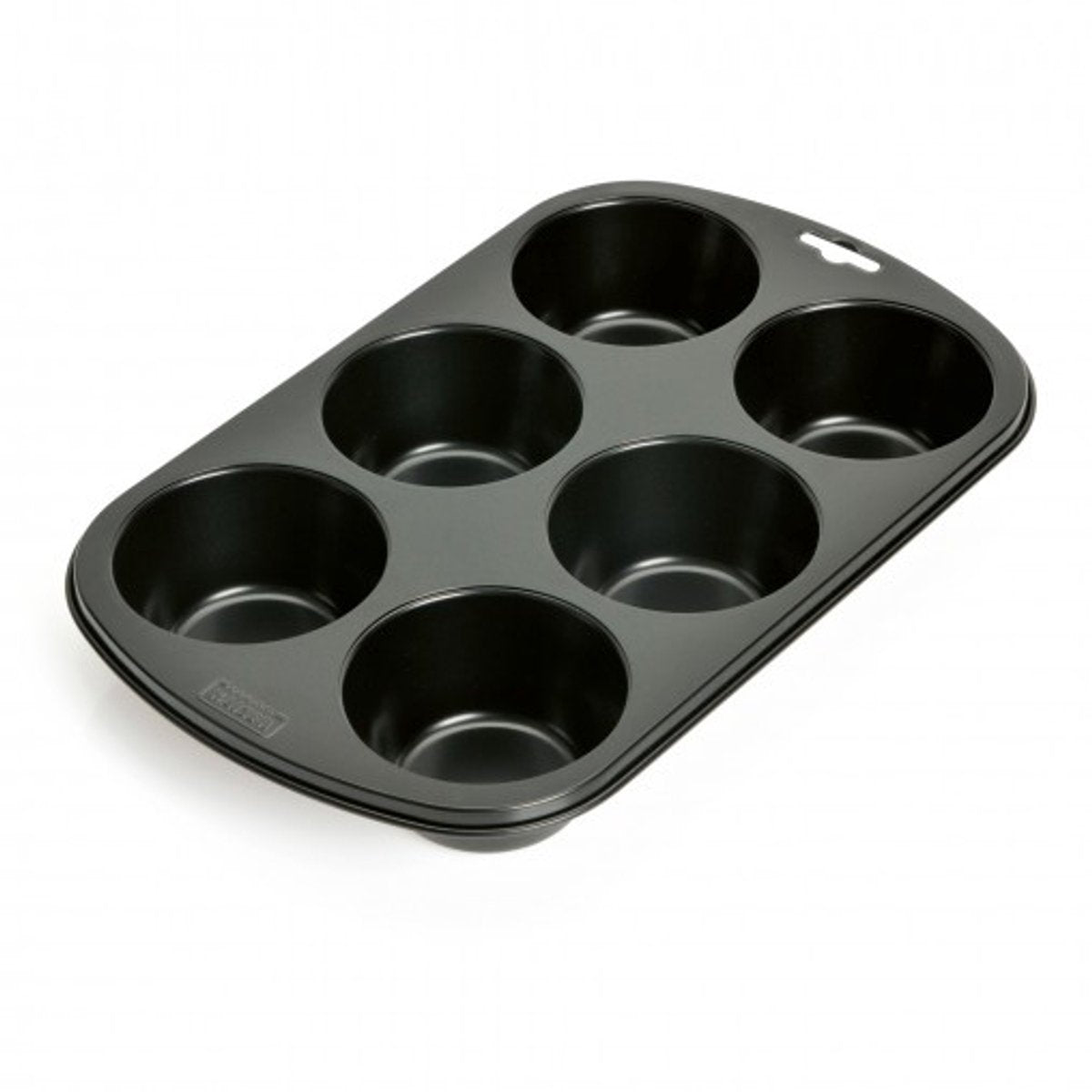Kaiser muffinbakvorm - voor 6 grote muffins - non-stick - zwart - voor gemakkelijk bakken