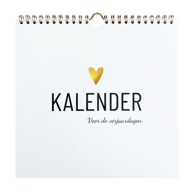 Calendario de cumpleaños Lifestyle2love - - diseño moderno y elegante - sin año
