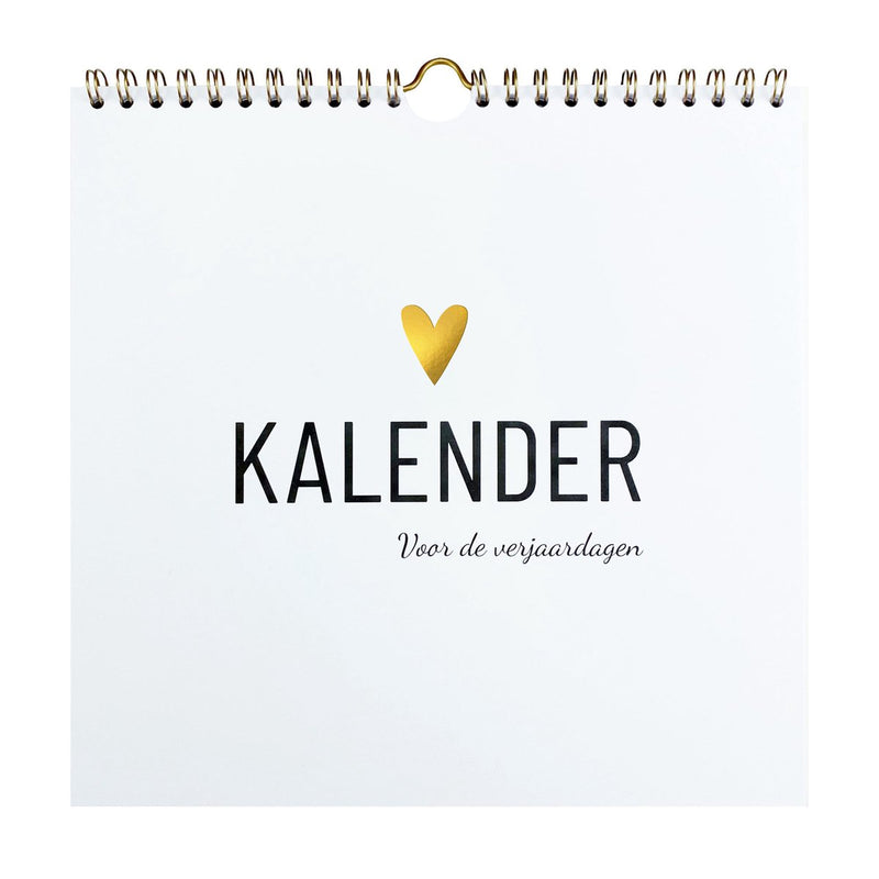 Lifestyle2love verjaardagskalender - - stijlvol modern design - zonder jaartal