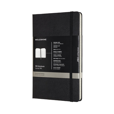 Moleskine professional notebook - large - hardcover - black
