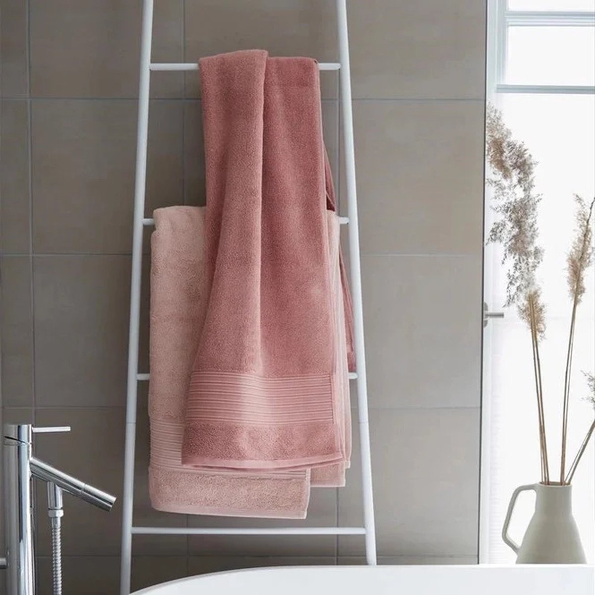 Beddinghouse velato - asciugamano ospite - 30x50 cm - rosa tenue