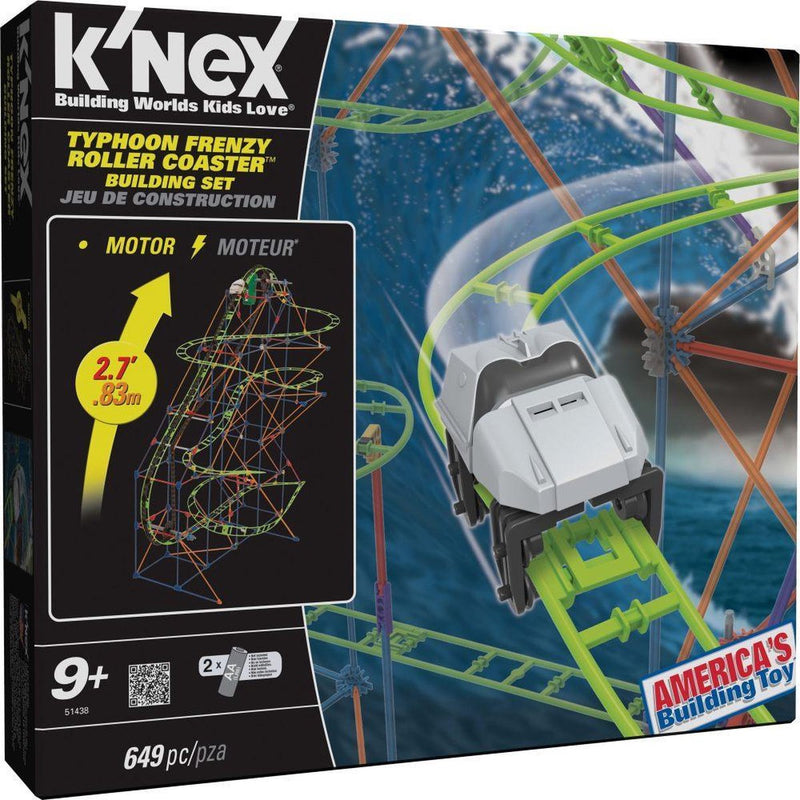 Montaña rusa frenética del tifón K'nex