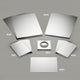 Tickit specchio bifacciale giocattoli educativi in ​​plastica 150x100mm.