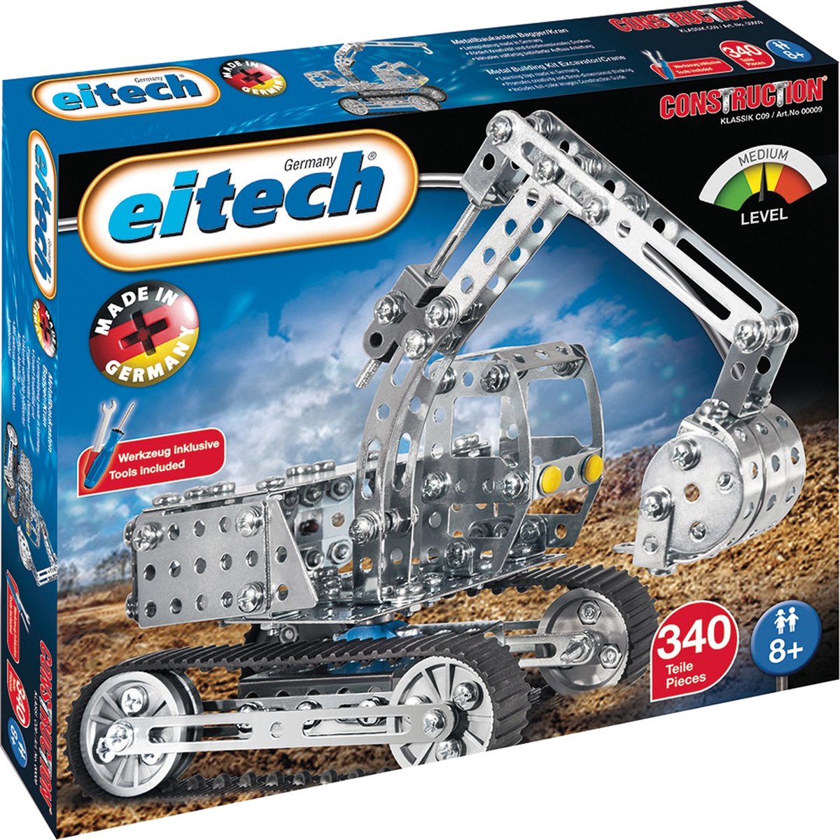 Eitech excavator construction silver 340-piece