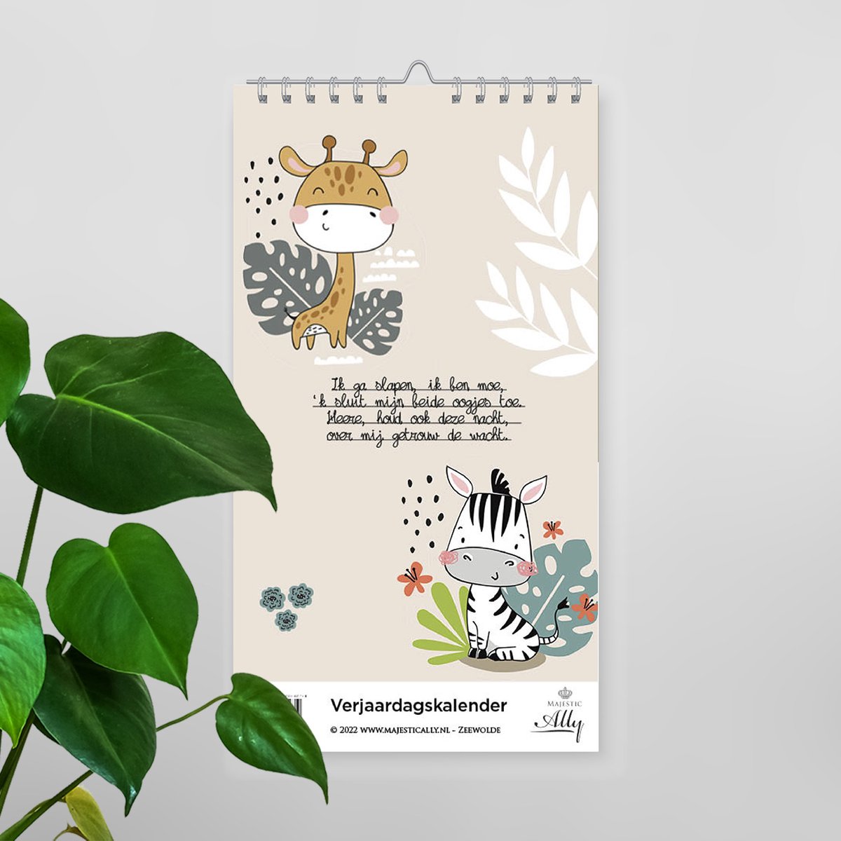 Calendario de cumpleaños sin marca sin marca 'Me voy a dormir, estoy cansado'