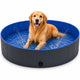 Piscina per cani Flamingo - piscina per cani - 160 x 30 cm - blu grigio scuro - grande piscina pieghevole per cani - splash
