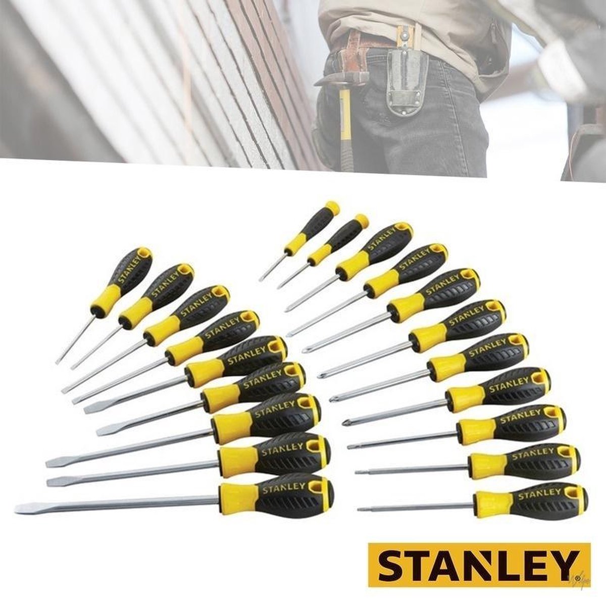 Stanley - juego de destornilladores - 20 piezas