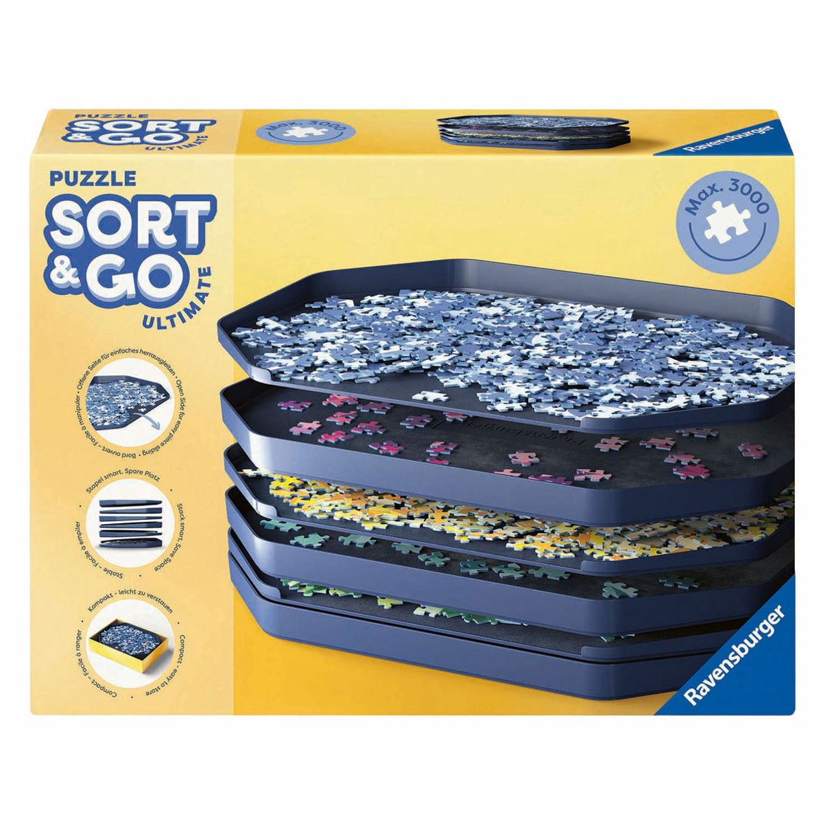 Ravensburger Puzzle Sort and Go Premium - Selezionatore di puzzle - 6 pezzi.