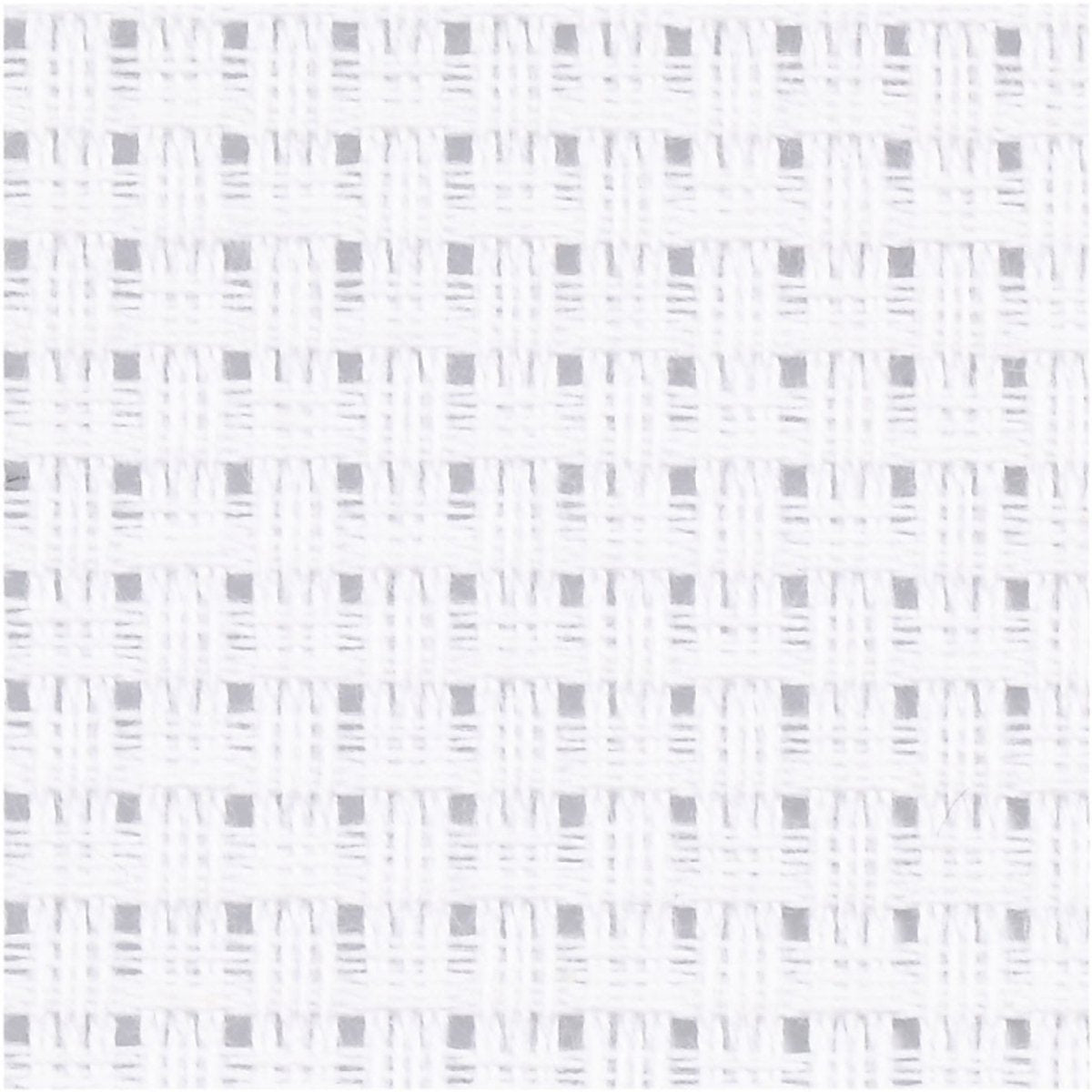 Creativ company aida, tamaño 50x50 cm, 43 cuadrados por 10 cm, blanco, 1 pieza