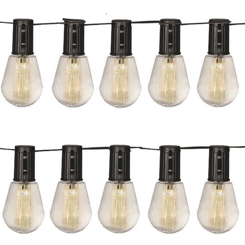 Luxform - Catena luminosa solare con 10 luci - Alicante - Illuminazione per feste - Alimentata da energia solare