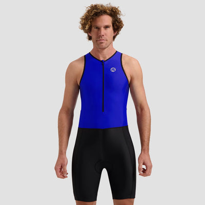 Rogelli florida trisuit uomo e donna - senza maniche - nero blu - s