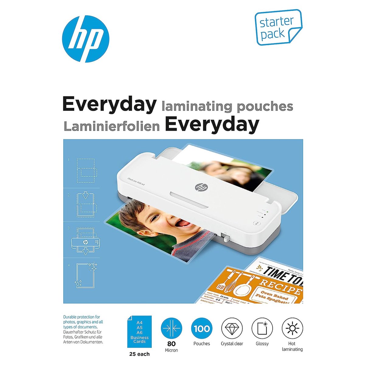Busta di plastificazione hp trasparente