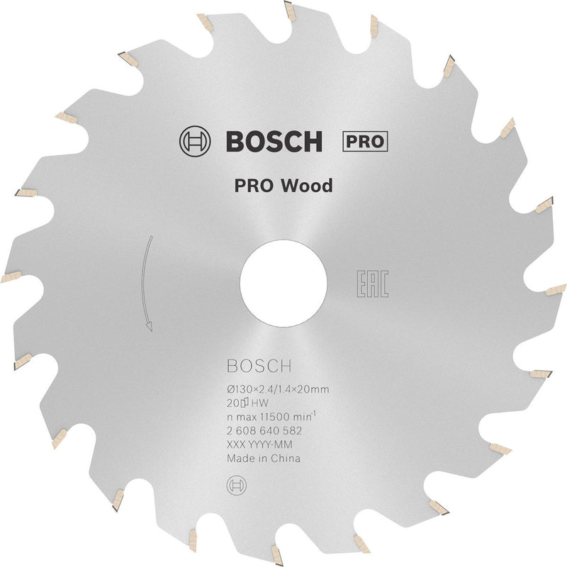 Bosch cirkzb opt 130x20 16x2.4 20t wz