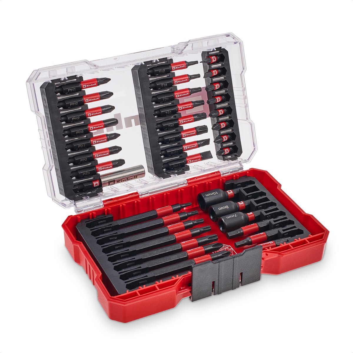 Einhell impact bitset - 38-delig - m-case
