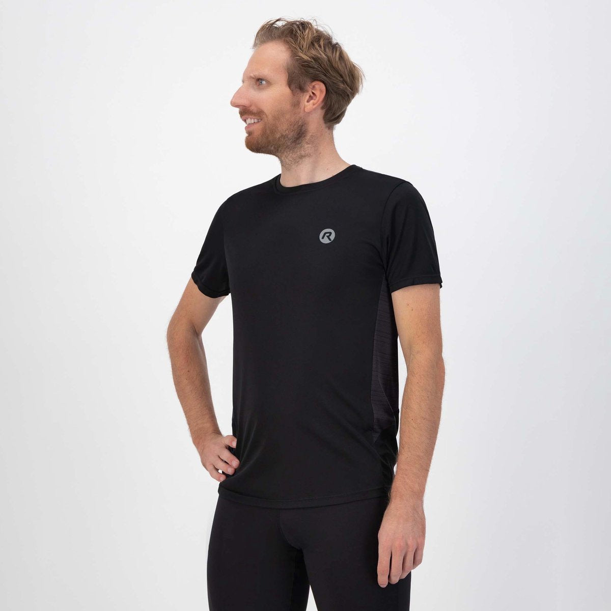 Maglia da corsa Rogelli core da uomo - maniche corte - nera - xxl