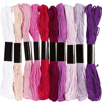 Filo da ricamo Creative Company, spessore 1 mm, armonia rosa viola, 10x8 m 1 scatola
