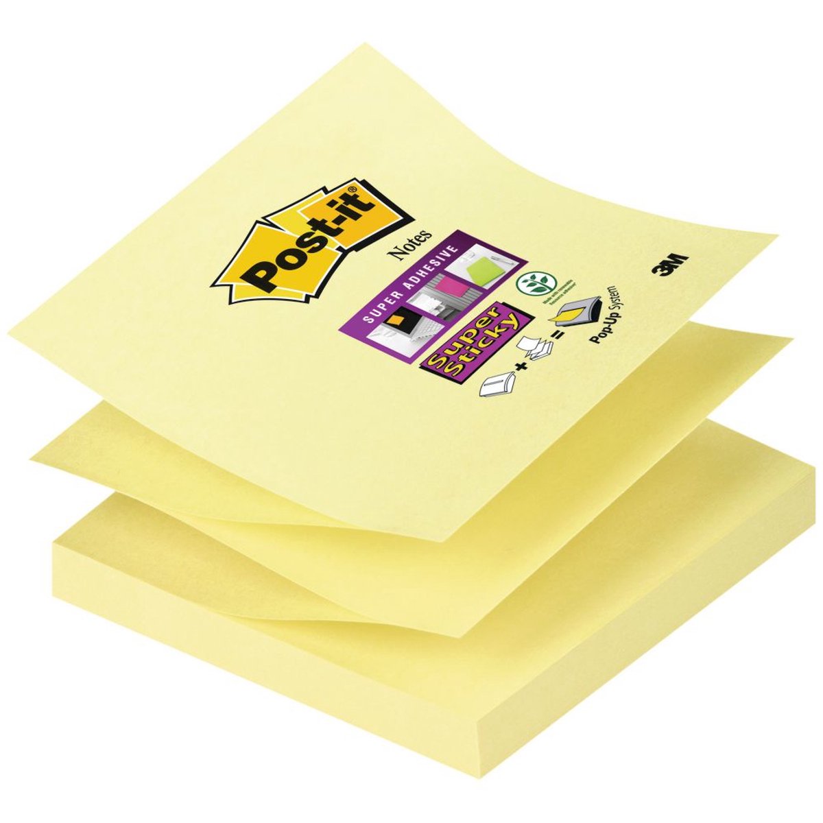 Z-notes super adesivi post_it r330-12sscy 76x76mm giallo