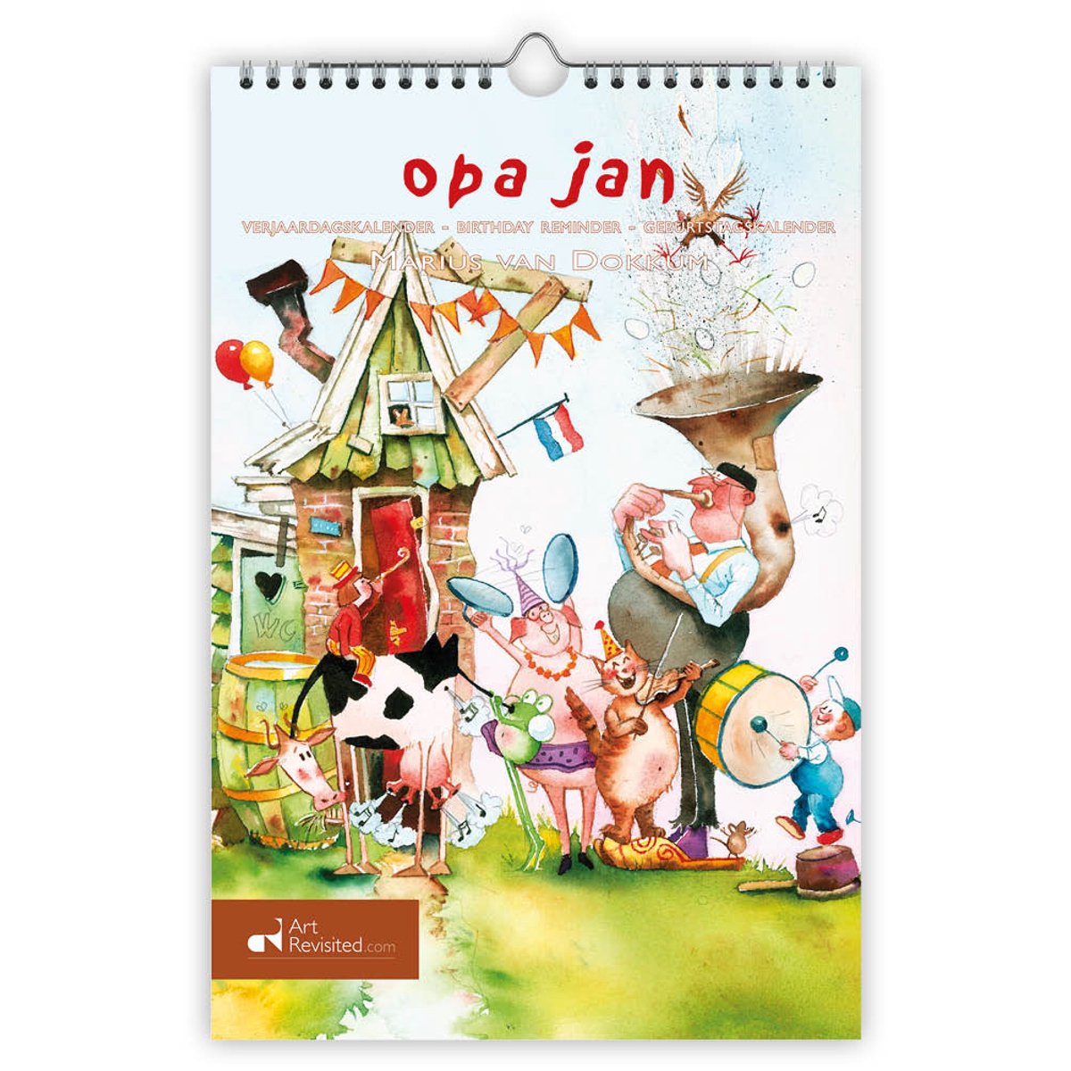 Calendario de cumpleaños del abuelo Jan de Comello Marius van Dokkum