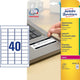 Etichetta stampante Avery l6145-20