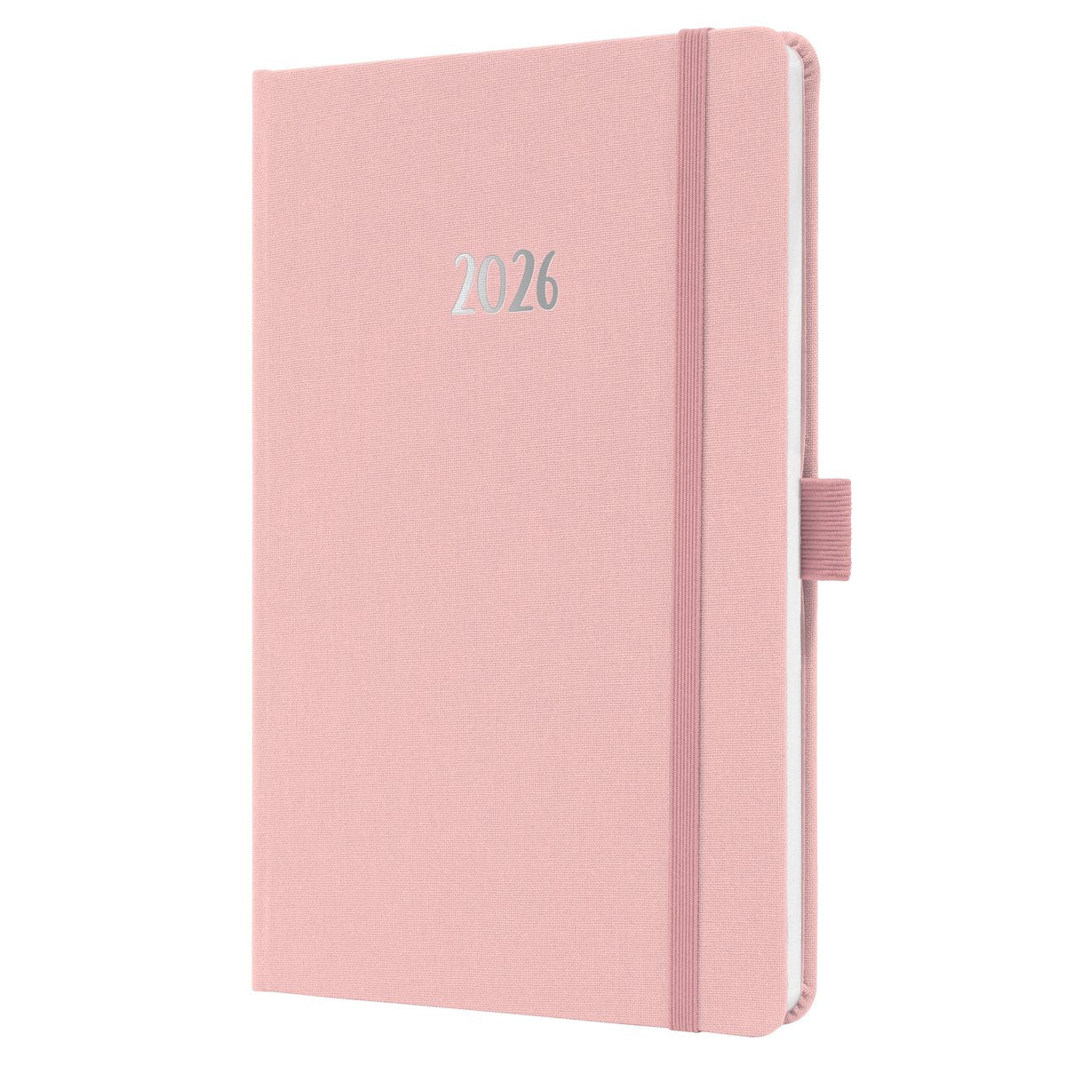 Sigel weekagenda feel 2026 - formaat a5 - soft rose - hardcover - si-j6405