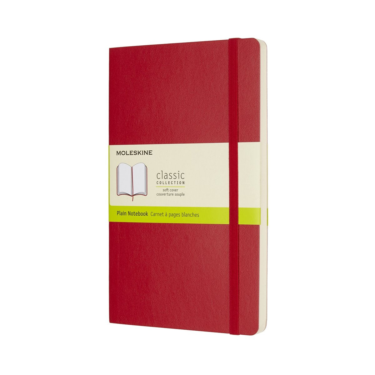 Moleskine classic notitieboek - large - softcover - blanco - rood