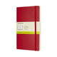Moleskine classic notitieboek - large - softcover - blanco - rood