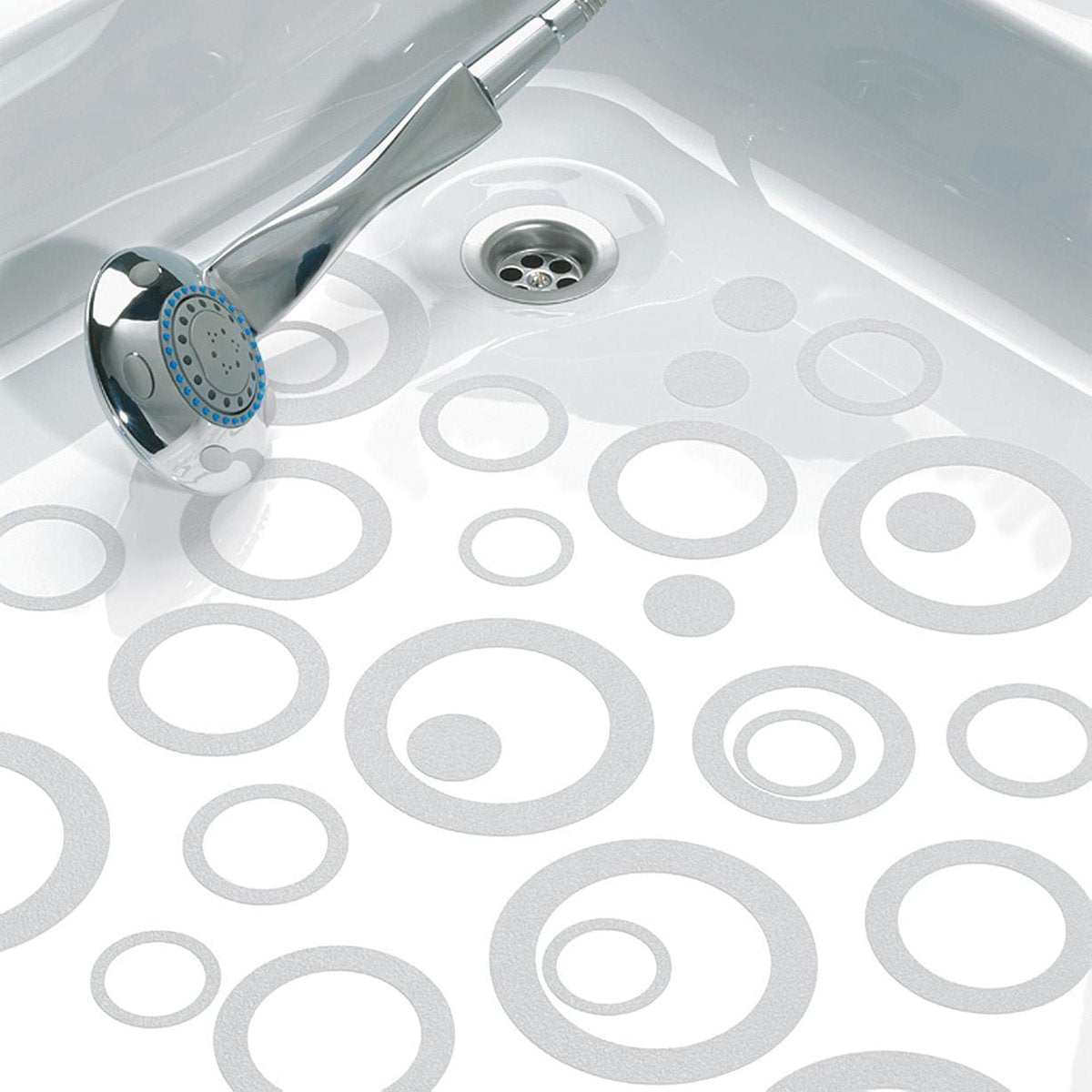 Adesivi antiscivolo autoadesivi anelli d'acqua Sealskin - PVC - 6 pezzi - trasparenti