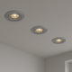 Focos empotrables LED inteligentes Calex - 3 piezas - conectables - iluminación inteligente - regulable - luz blanca cálida - gris