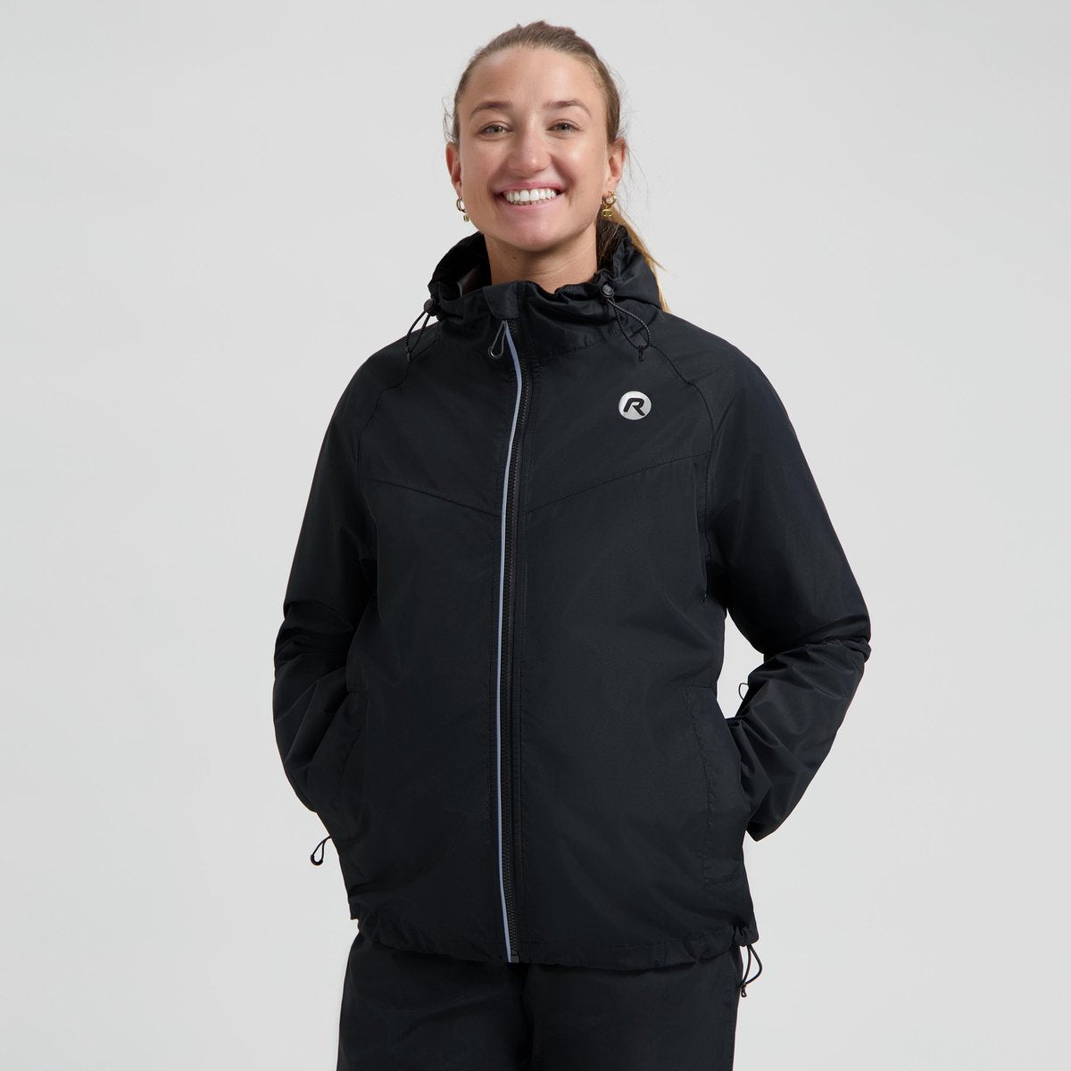 Rogelli commuter core regenjas fiets dames en heren - waterdicht - zwart - maat m