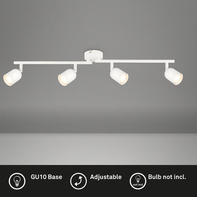 Briloner - lampada da soffitto - 2145046 - girevole - attacco gu10 - lampadina non inclusa - 70,5 x 8 x 11 cm - bianco