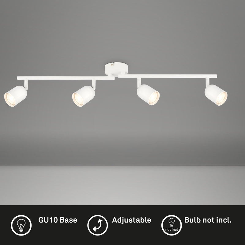 Briloner - lampada da soffitto - 2145046 - girevole - attacco gu10 - lampadina non inclusa - 70,5 x 8 x 11 cm - bianco