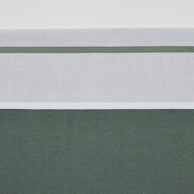 Sábana para cuna Meyco baby piping - verde bosque - 100x150cm - 0,3 tog