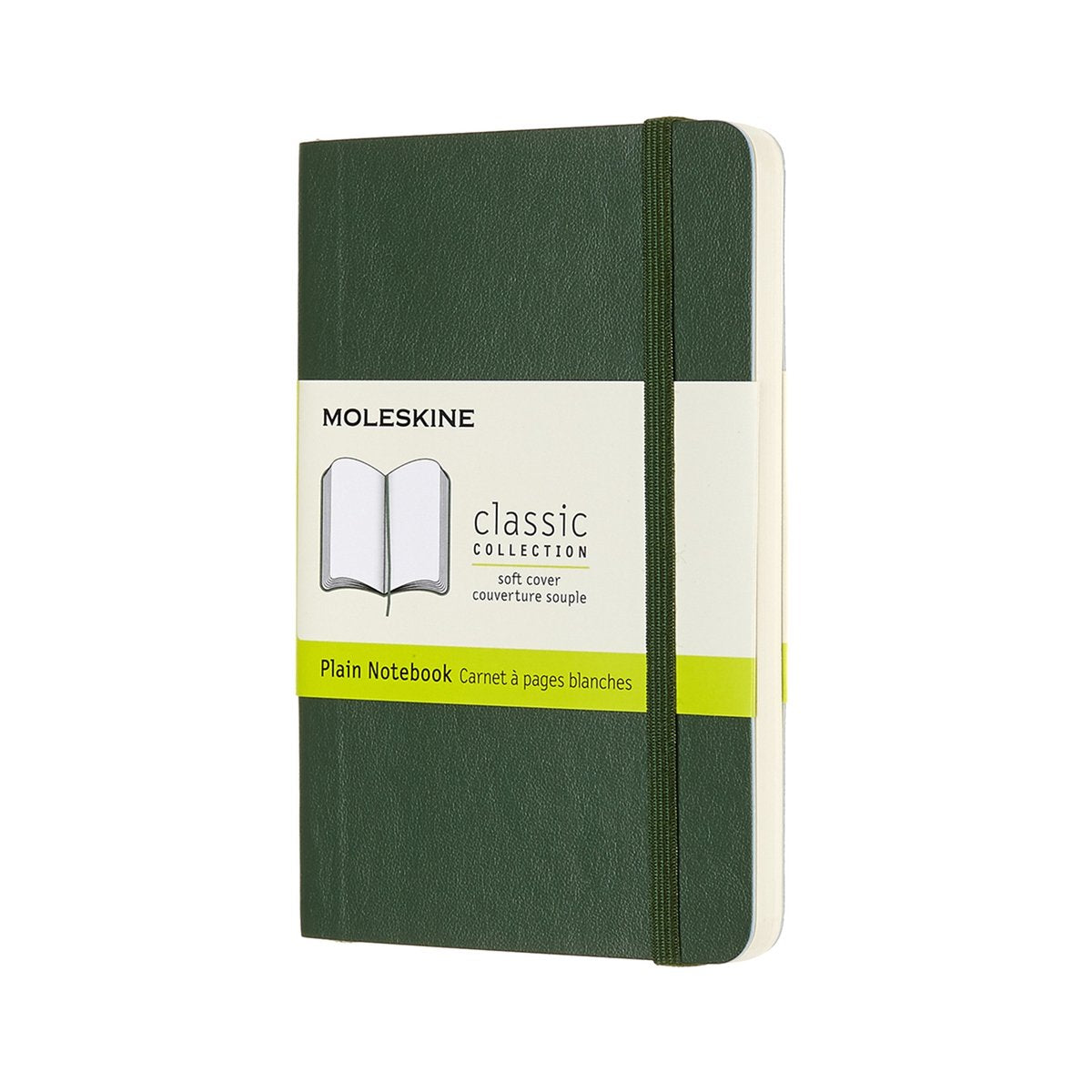 Moleskine classic notitieboek - pocket - softcover - blanco - mirte groen