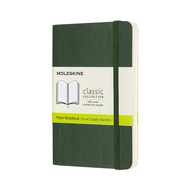 Taccuino classico Moleskine - tascabile - copertina morbida - vuoto - verde mirto