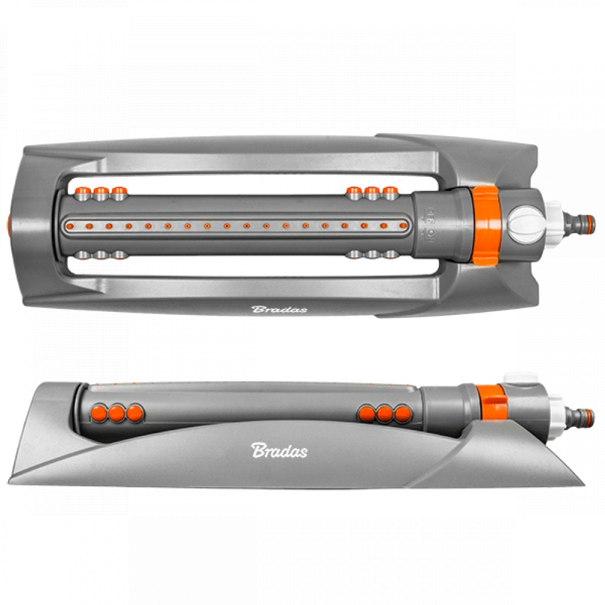 Bradas white line oscillerende sproeier - zwenksproeier verstelbaar - 18 nozzles - tot 418 m² tuinsproeier