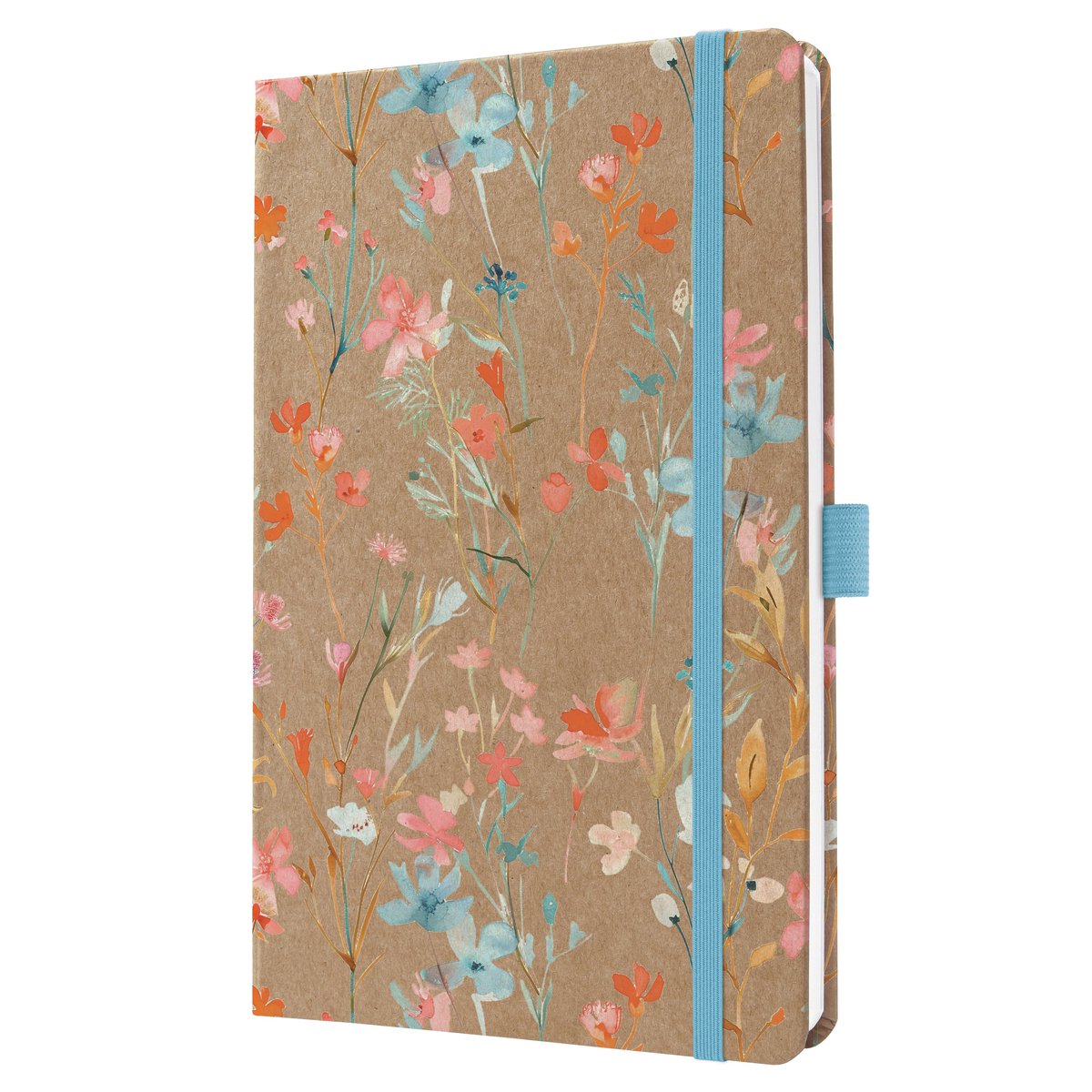 Agenda settimanale Sigel pure 2026 - formato A5 - blu floreale serenity - copertina rigida - si-j6807