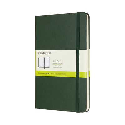 Moleskine classic notitieboek - large - hardcover - blanco - mirte groen