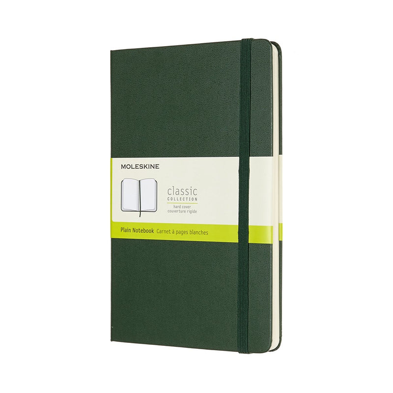Taccuino classico Moleskine - grande - copertina rigida - vuoto - verde mirto
