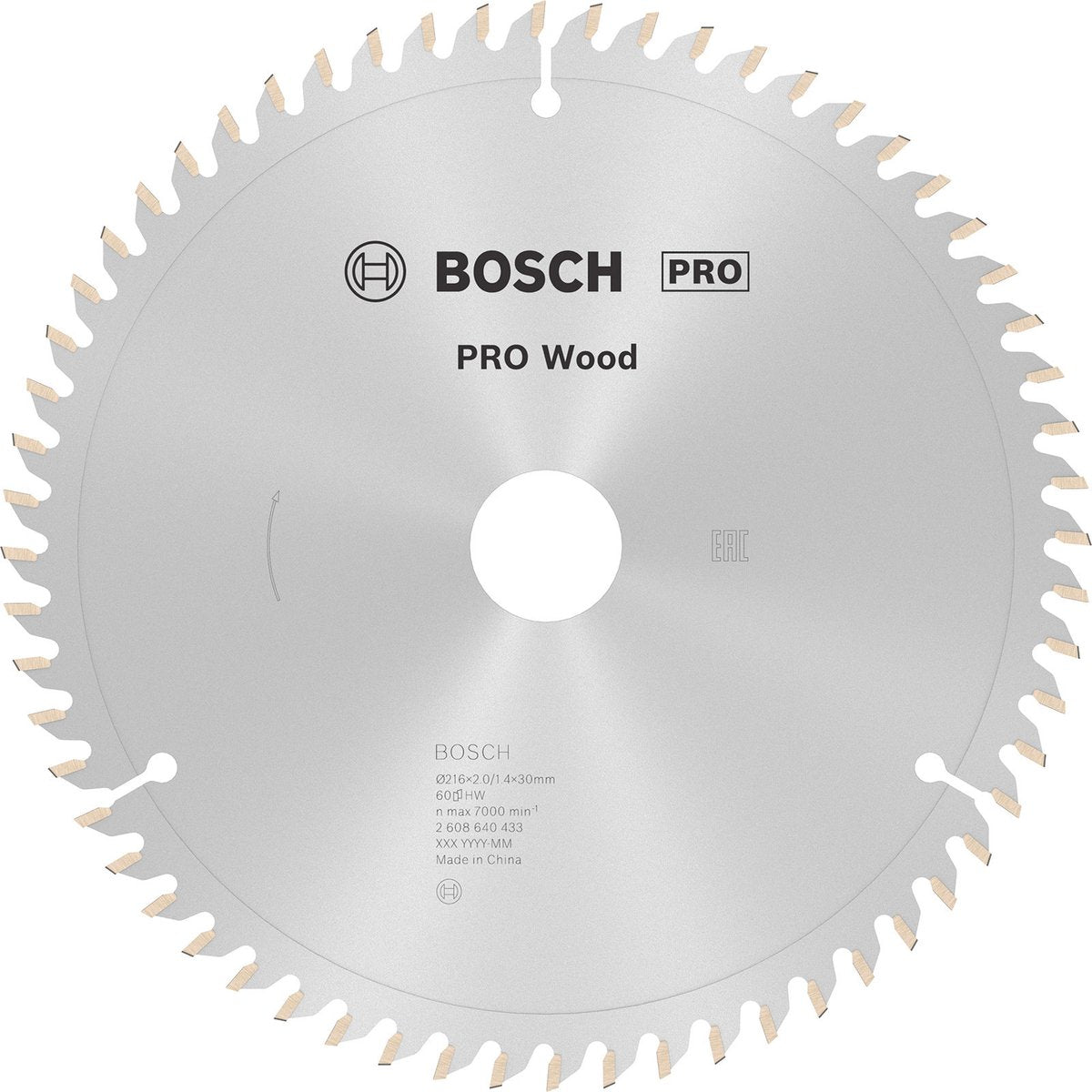 Accesorios bosch hoja de sierra circular optiline madera 216 x 30 x 2,0 mm, 60 1ud - 2608640433