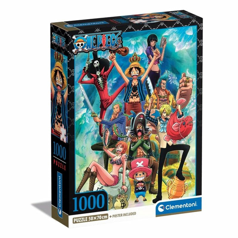 Clementoni - puzzle - 1000 pezzi - one piece - anime - serie di alta qualità