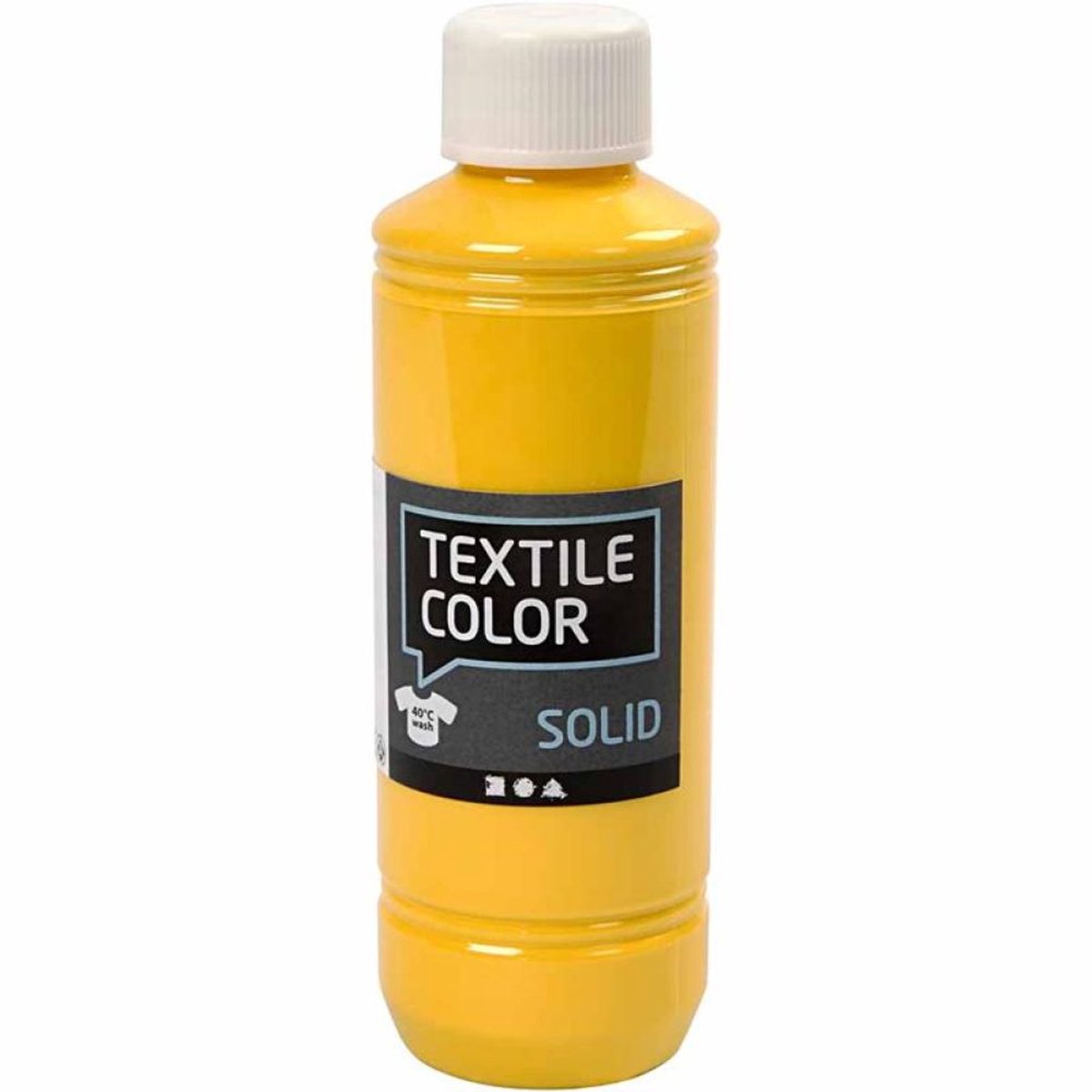 Creativ Company Textile Color covering textile paint Yellow, 250ml