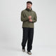 Rogelli commuter essential regenpak - waterdicht - legergroen - l