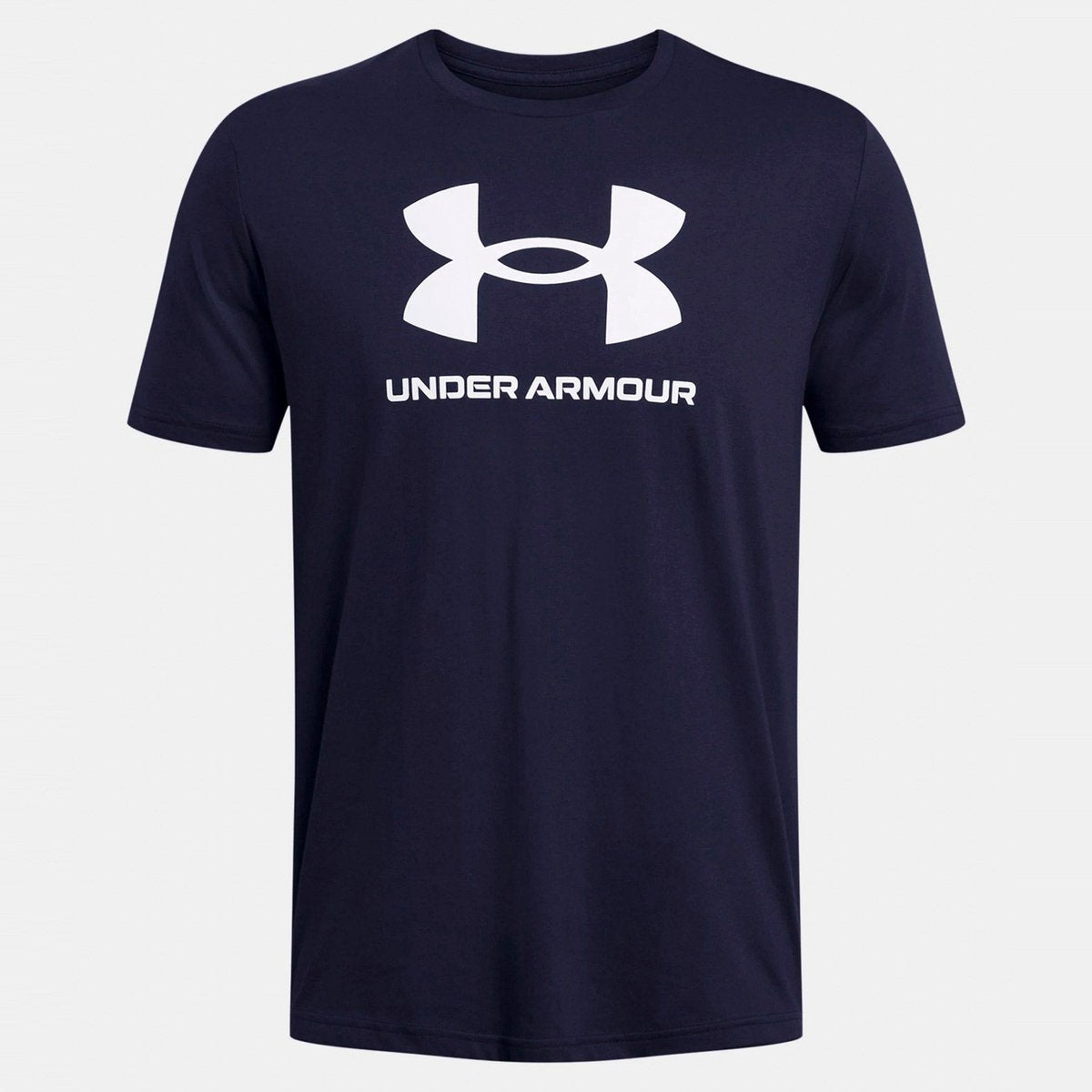 Camiseta deportiva para hombre Under Armour UA Sportstyle Logo Update SS-Blu - Academy - Blanco