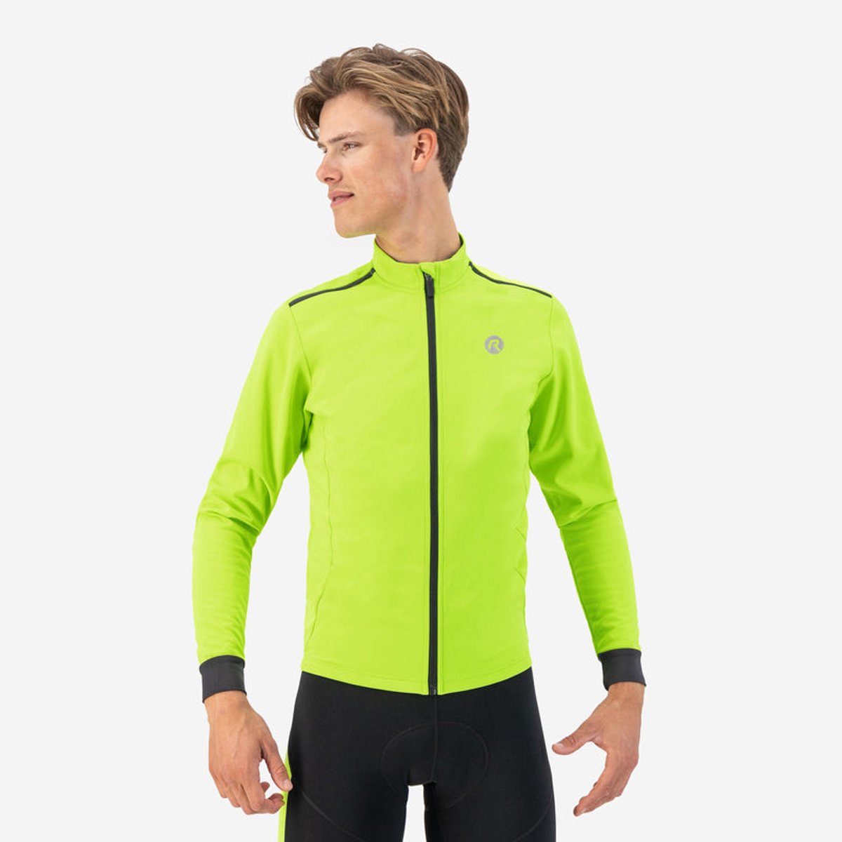 Giacca ciclismo Rogelli core invernale - uomo - giallo fluorescente - s