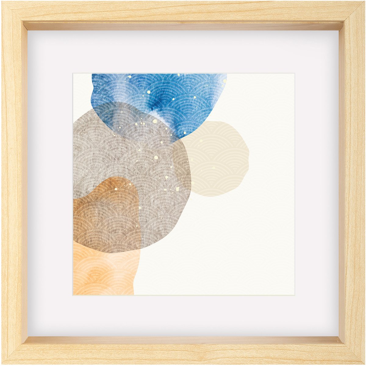 Walther shape - 3d fsc houten lijst - fotoformaat 40x40 cm - kunstglas - berken