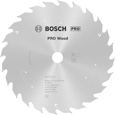 Bosch 2608837681 hoja de sierra circular - 165 x 15,875 x 24t - madera