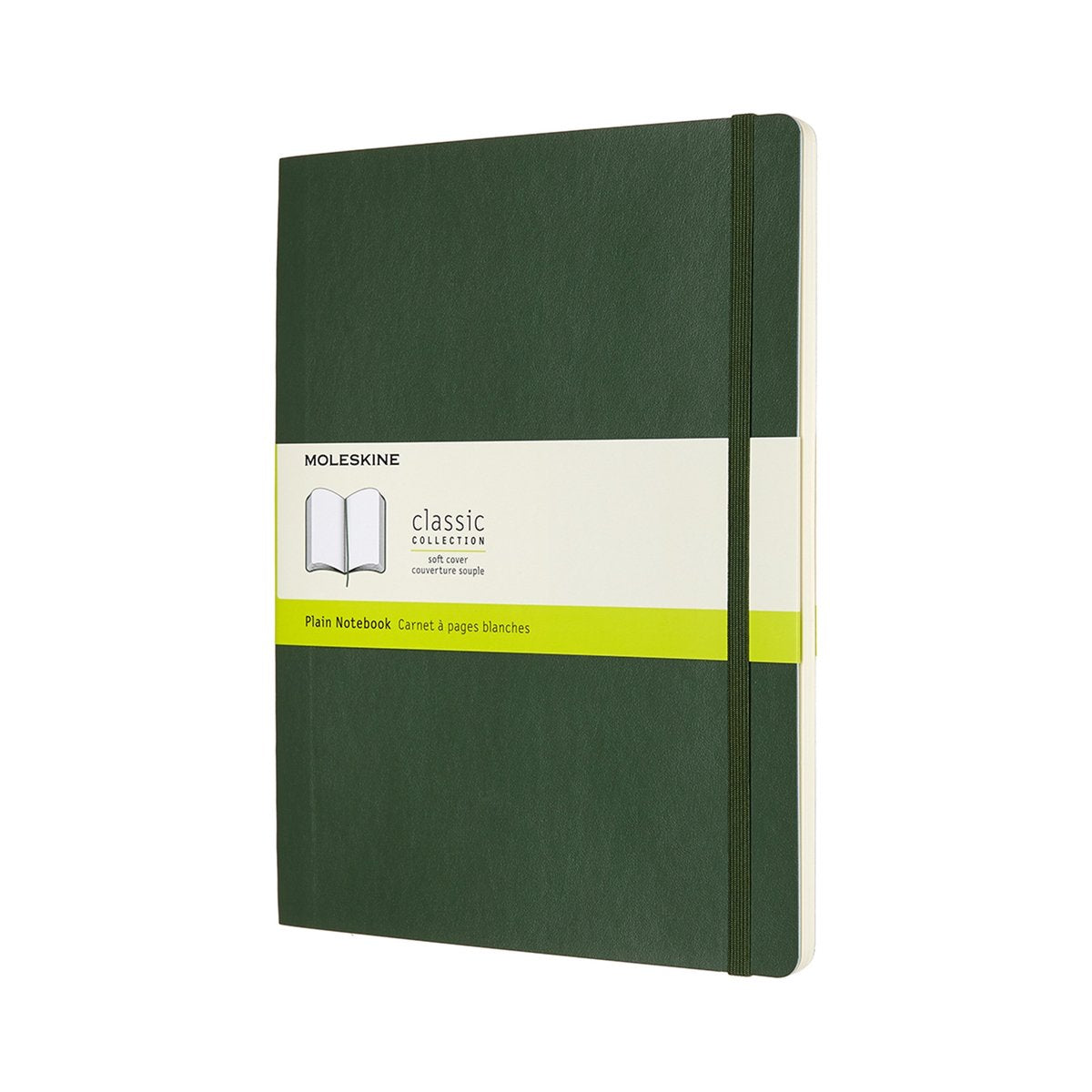Moleskine classic notitieboek - extra large - softcover - blanco - mirte groen