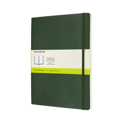 Moleskine classic notitieboek - extra large - softcover - blanco - mirte groen