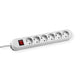 Regleta inteligente Bachmann 6x contacto a tierra, con interruptor, blanco, 5 m